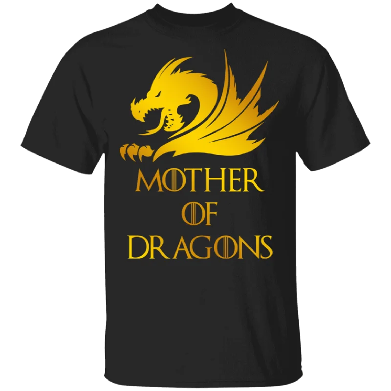 Mother Of Dragons Funny Dragon Shirt Matching Women Mom Mother's Day Gifts T-Shirt Knit Fabric Woven Fabric Fleece Fabric