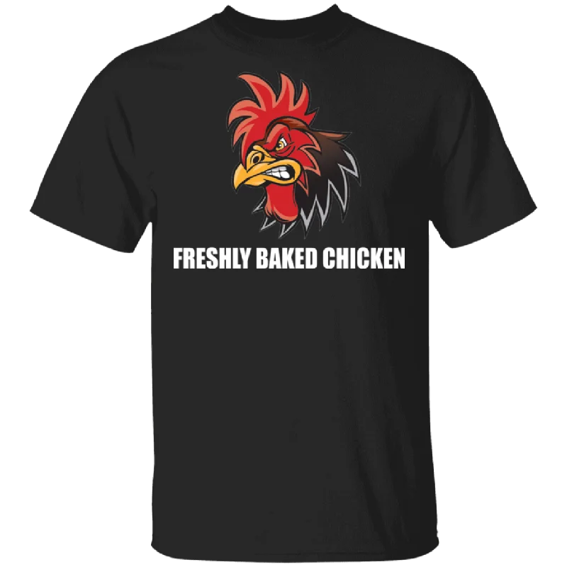 Freshly Baked Chicken Funny Rooster Shirt Matching Men Women Chicken BBQ Chicken Lover Gifts T-Shirt Nylon Fabric Polyester Fabric Spandex Fabric