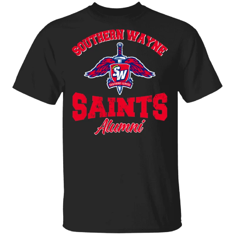 Southern Wayne Saints Alumni Cute Southern Wayne High School Shirt Matching SW Southern Wayne Graduates Student Gifts T-Shirt Ribbed T-Shirt High Neck Heavyweight