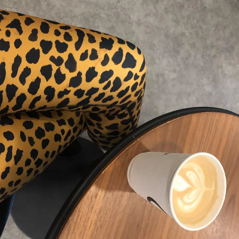 Tan Cheetah Print Yoga Leggings, Brown Leopard Animal Print Women's Long Yoga Tights-Made in USA/EU Elegant Velvet Leggings