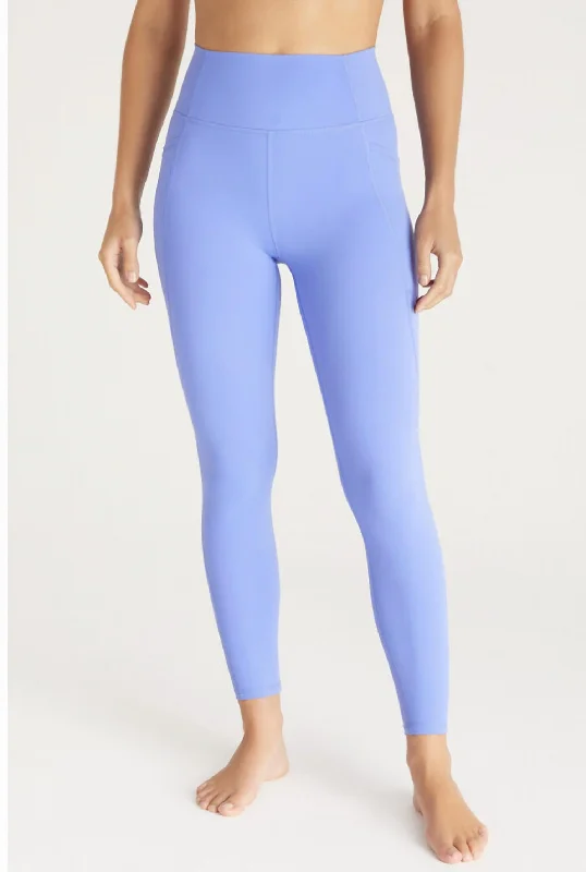 Ankle Legging In Periwinkle Cozy Sweat-Wicking Leggings