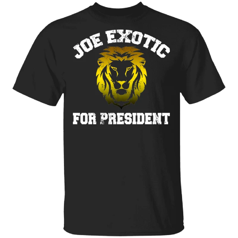 Joe Exotic For President features a Cool Lion King T-Shirt Spandex Blend Rayon Blend Denim Blend