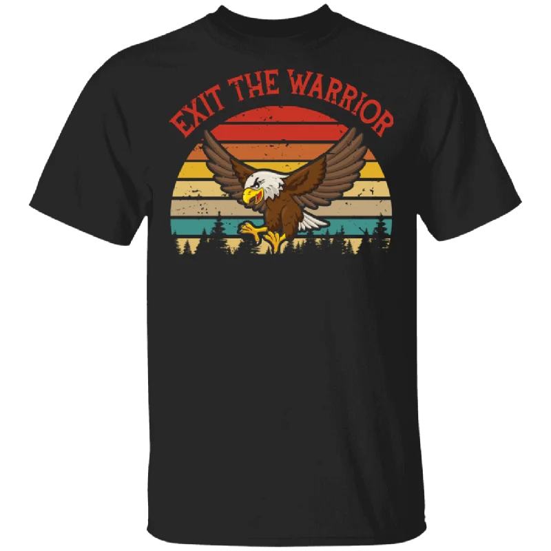 Vintage Retro Exit The Warrior Eagle Bird Lover Gifts T-Shirt Plaid T-Shirt Polka Dot Checkered