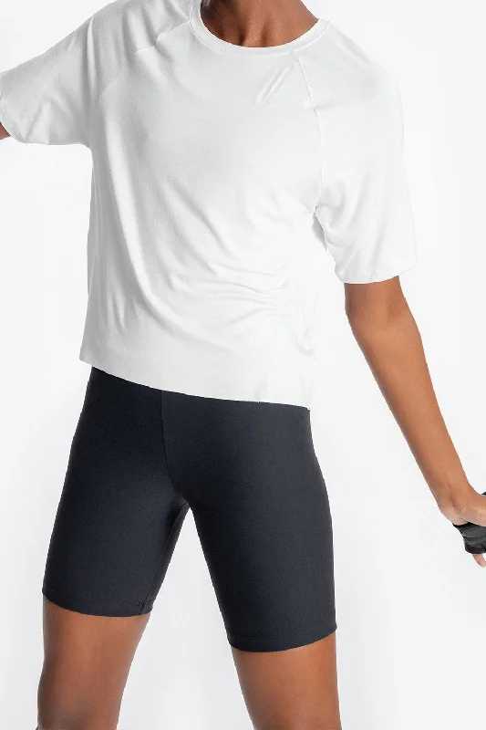 L! Box T-Shirt Satin Blend Silk Blend Wool Blend