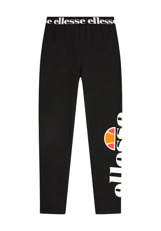 Ellesse Girls Fabi Leggings, Black Comfortable Lounge Leggings