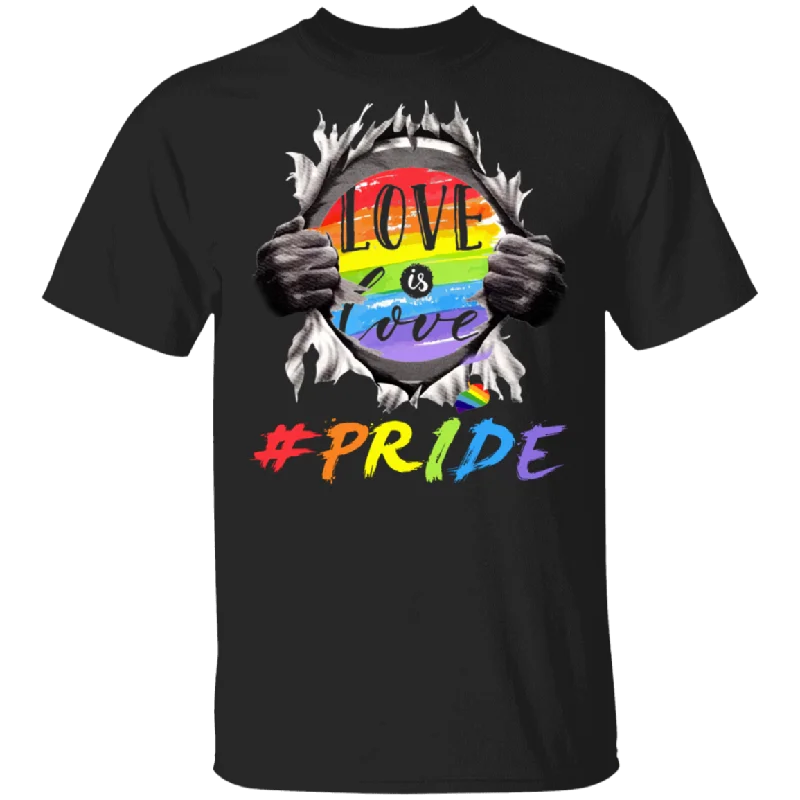 Love Is Love Pride LGBT Flag LGBT Support Gay Lesbian Gifts T-Shirt Fleece Nylon Spandex