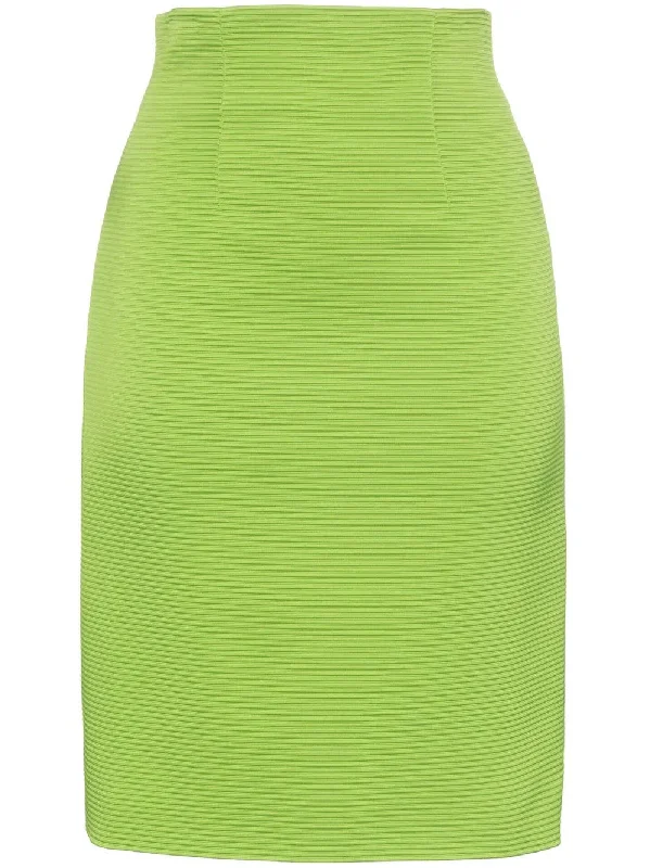 high-waisted fitted skirt leather skirt refined