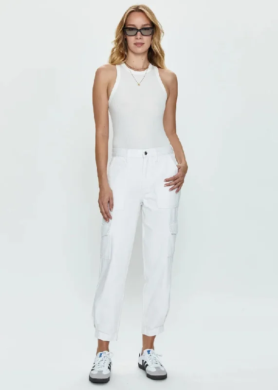 Pistola Josephine Pant - White ***FINAL SALE*** Fashionable Track Pants