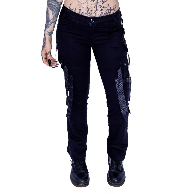 KAHLO PANTS - BLACK Stylish Paperbag Waist Pants