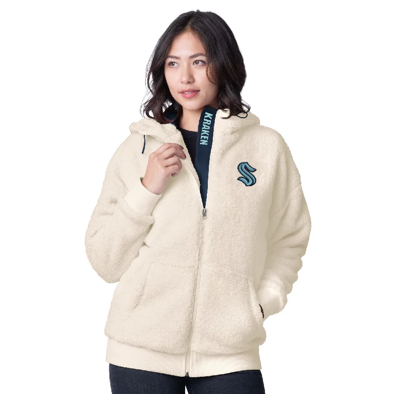 Seattle Kraken Womens Major League Hooded Jacket Fleece Jacket Down Jacket Parka