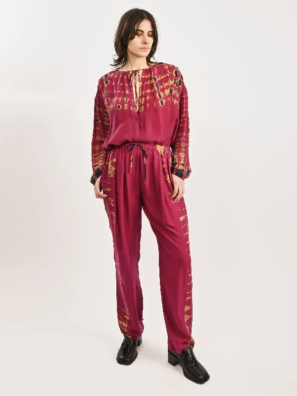 Fuchsia Logan Pant Formal Wide-Leg Pants