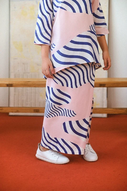 The Champions Folded Skirt - Journey linen skirt light