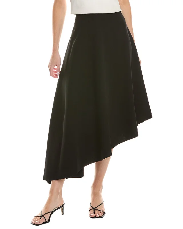 Lafayette 148 New York Asymmetric Skirt high slit skirt