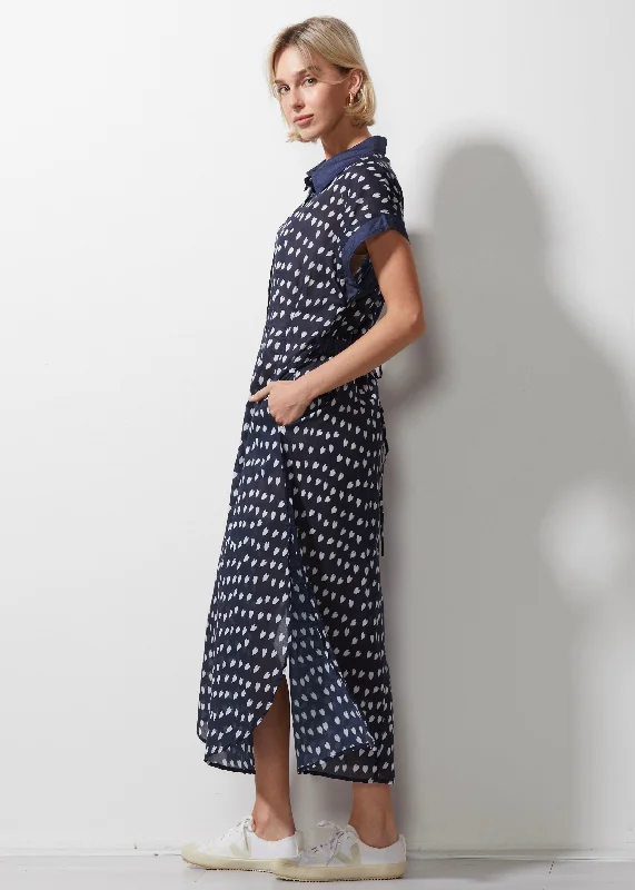 Cotton Voile Dress - Venice Casual Short Summer