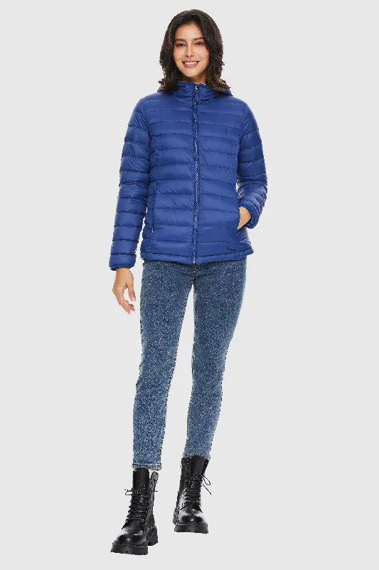 Lightweight Packable Down Jacket with Stand Collar Denim Jacket Leather Jacket Suede Jacket