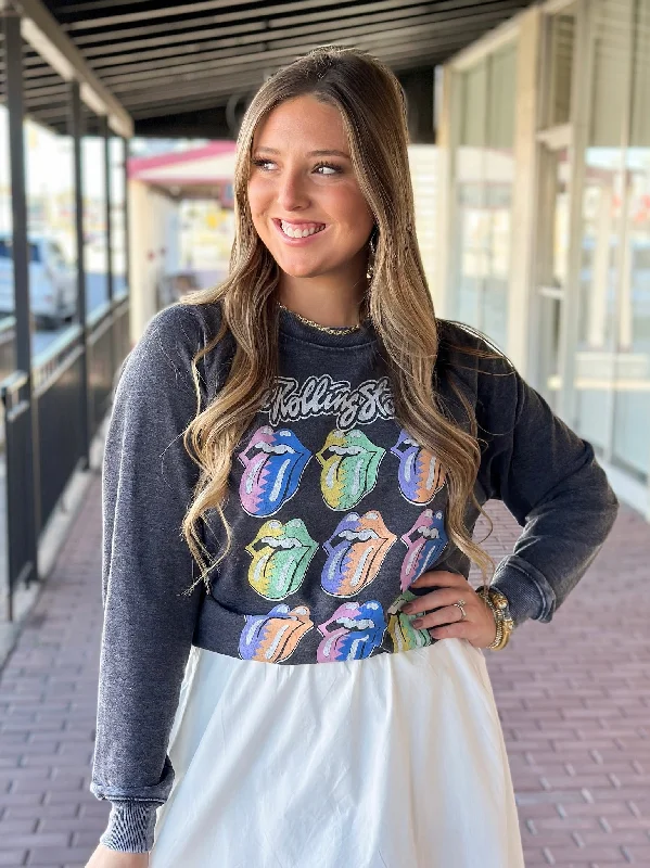The Rolling Stones Steel Wheels Sweatshirt Hoodie with Zipper Versatile Modern