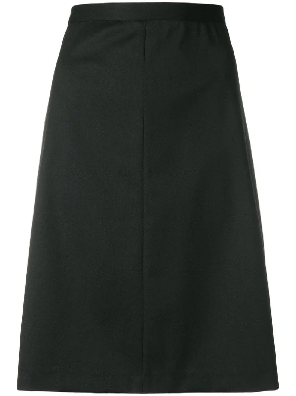 midi a-line skirt tiered skirt playful