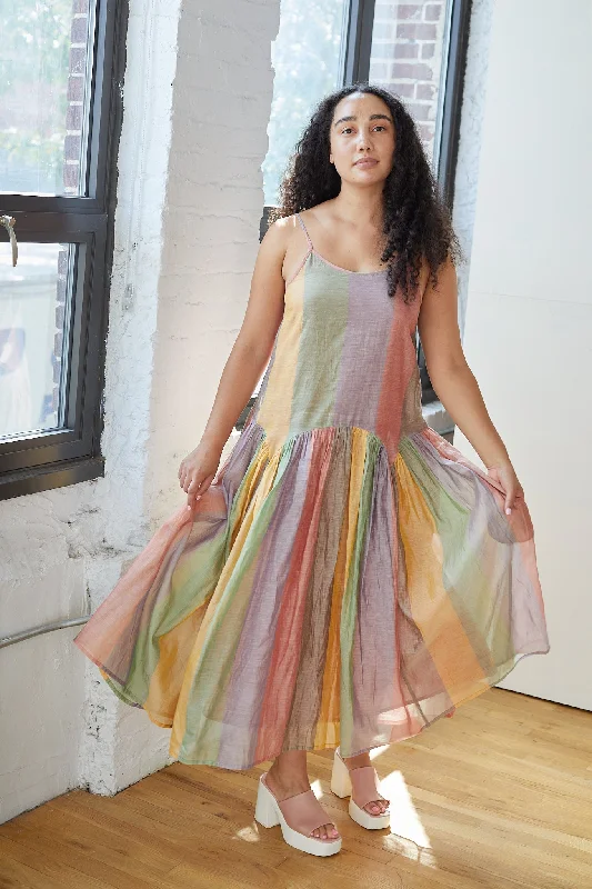 LEILA DRESS | PASTEL STRIPES Tunics Office stylish