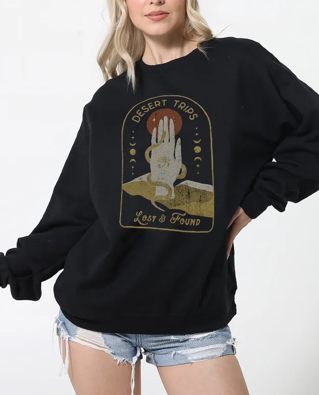 Desert Trips Crewneck Sweatshirt Hoodie with Hood Adjustable Protection