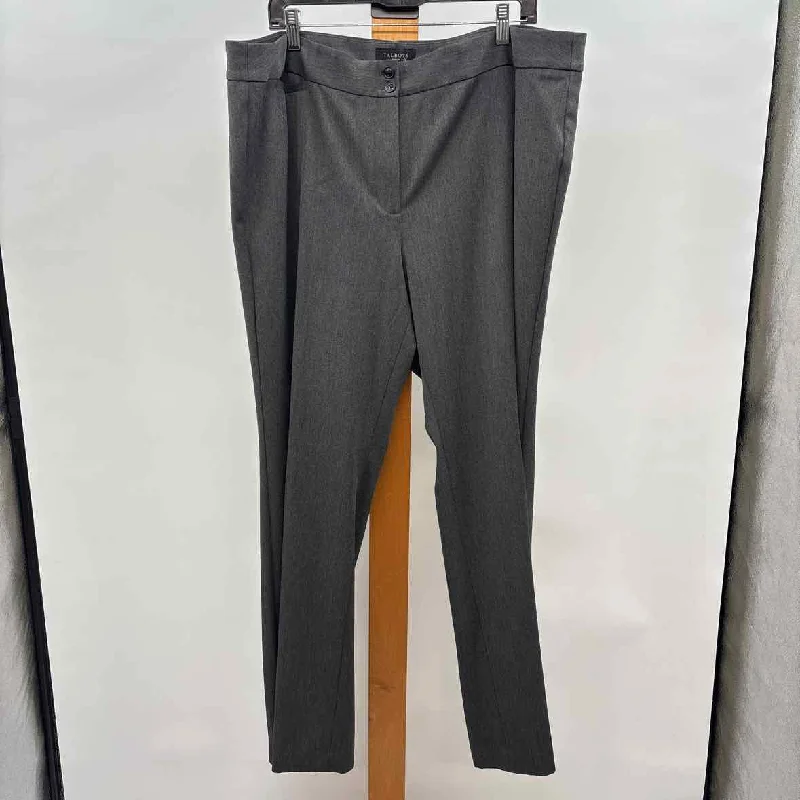 Talbots Women's Size 18W Gray Heathered Pants Soft Stretch Trousers