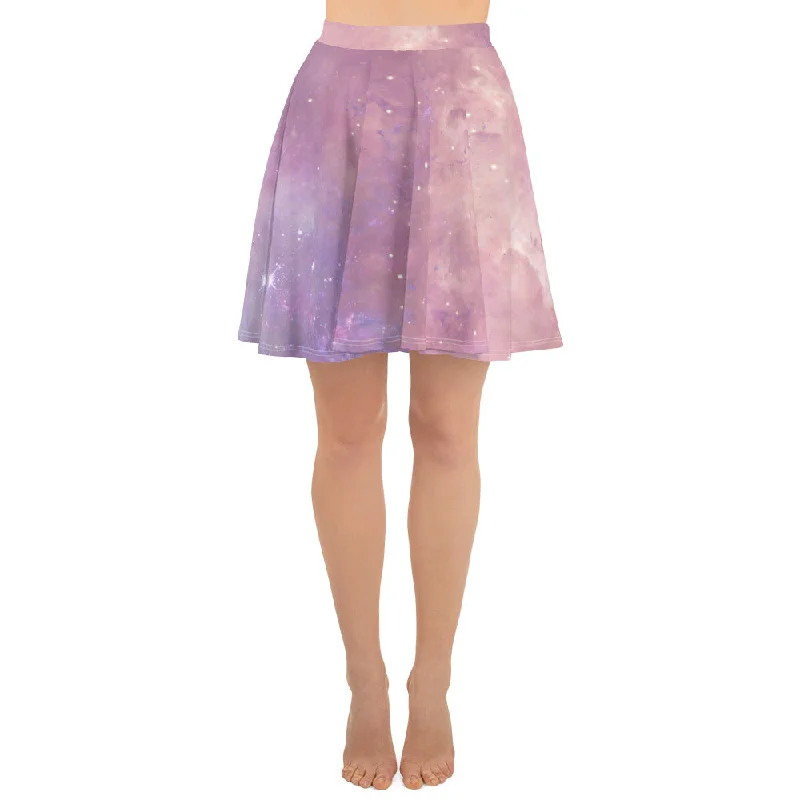 Starry sky purple ombre skirt for woman cashmere skirt soft