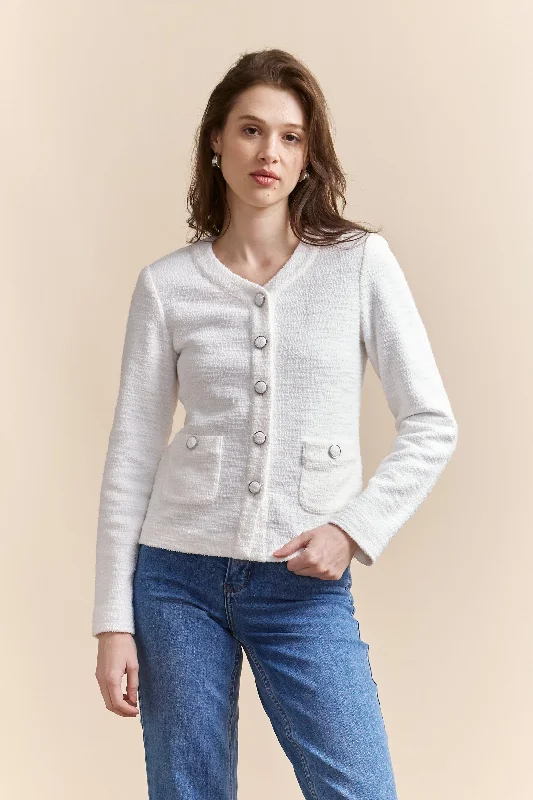 Short stretch jacket Snapped Jacket Toggled Jacket Drawstring Jacket