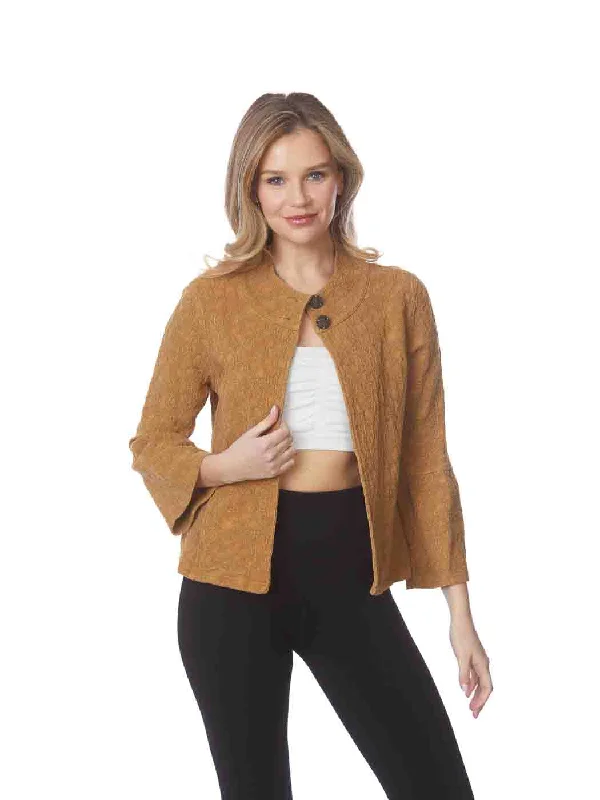 Tianello Tencel Cotton Jacquard "Angie" Jacket Satin Jacket Silk Jacket Chiffon Jacket