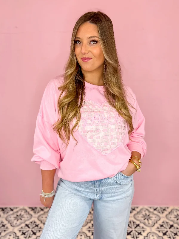 XOXO Oversized Sweatshirt Hoodie with Lining Warm Insulated
