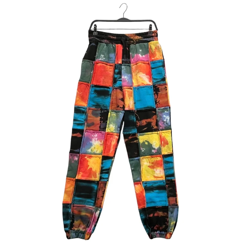 AGR/Straight Pants/M/All Over Print/Cotton/MLT/ Elegant Silk Pants