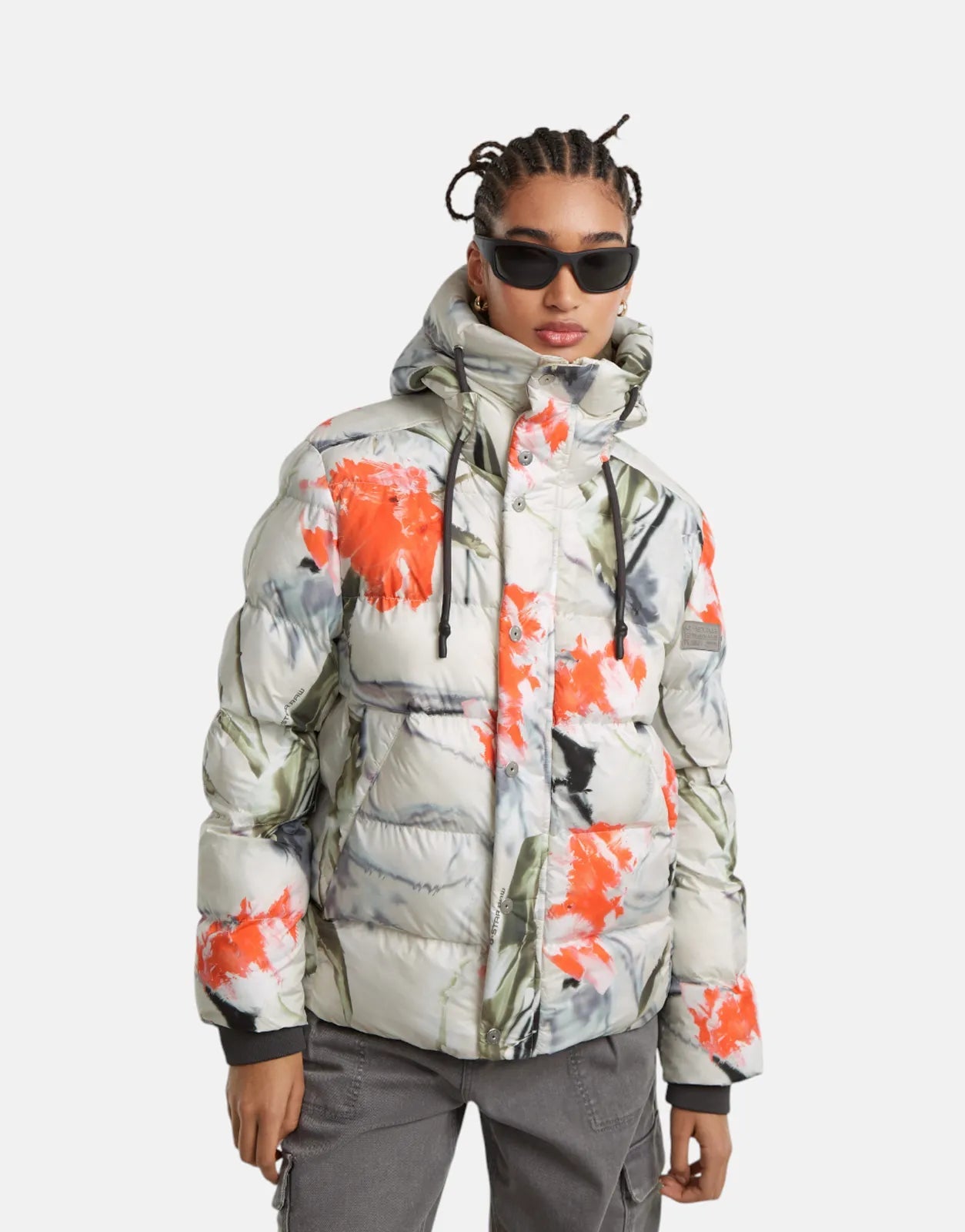 G-Star RAW Whistler Short Puffer Jacket Talc Liquid Denim Jacket Leather Jacket Suede Jacket