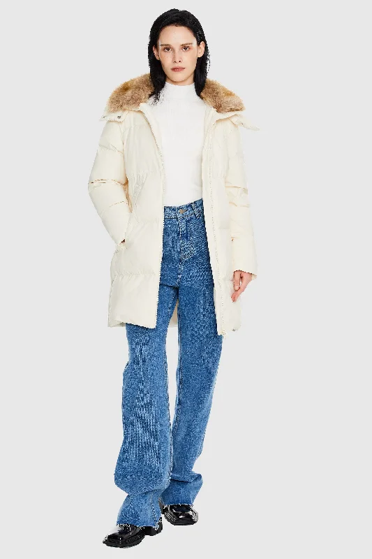 Mid-Length Winter Thickened Puffer Jacket Toggled Jacket Drawstring Jacket Belted Jacket