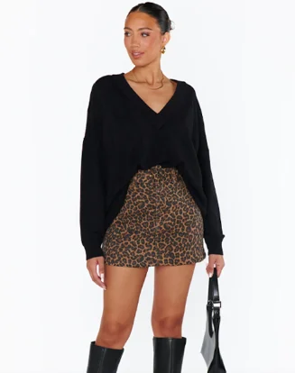 Tyra belted skirt tiered skirt playful