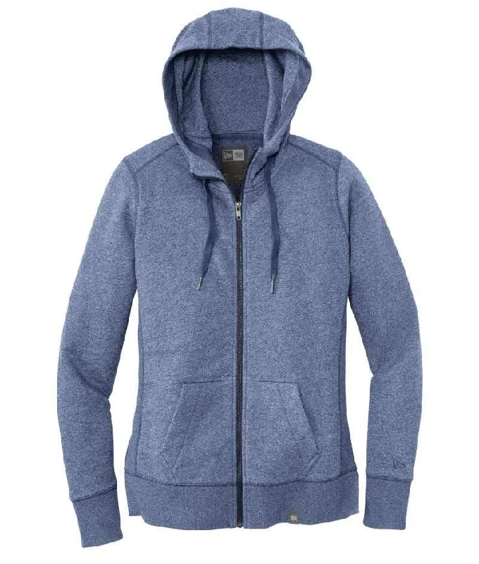 New Era - Women's French Terry Full-Zip Hoodie Hoodie with Tie-Dye Psychedelic Retro