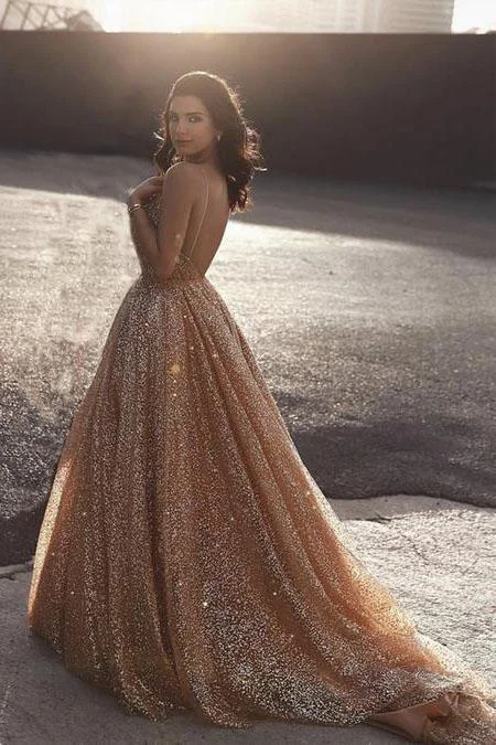 Sparkly A Line Elegant Long Prom Dress, Evening Party Dresses DMP68 Tunics Luxurious premium