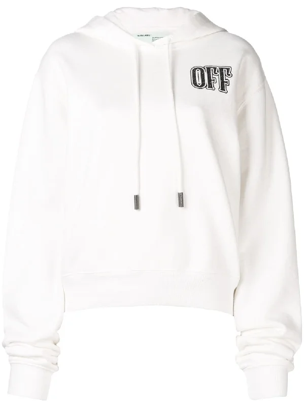 cropped hoodie Hoodie with Embroidery Detailed Premium
