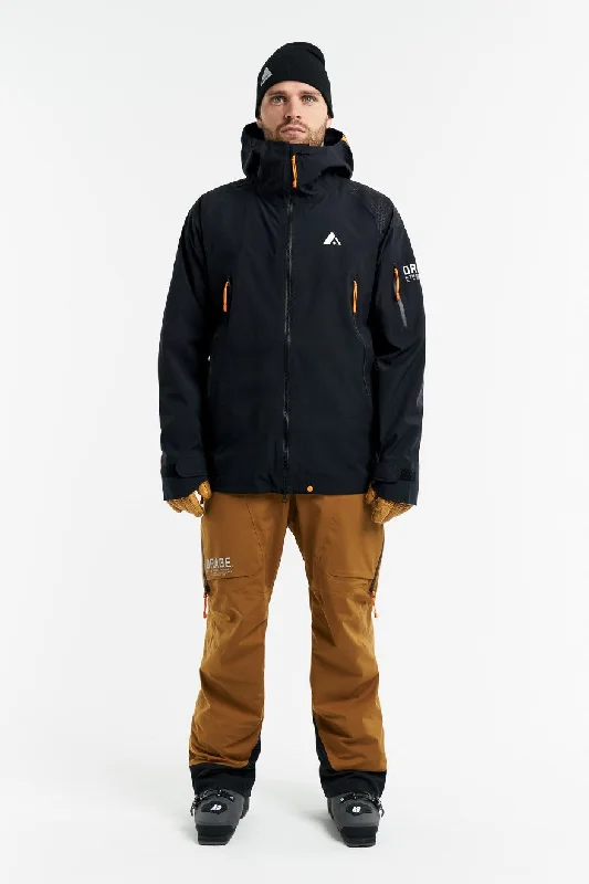Men’s Mtn-X Glacier 3L Light Jacket-Black Plaid Jacket Tartan Jacket Houndstooth Jacket