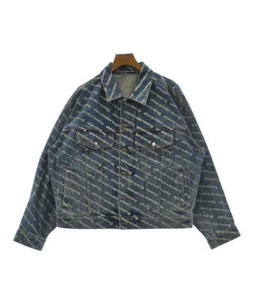 ALEXANDER WANG Denim jackets Satin Fabric Silk Fabric Chiffon Fabric