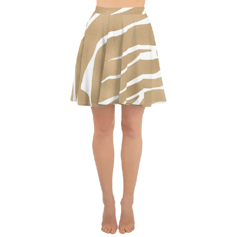 Khaki print skirt for ladies velvet skirt plush