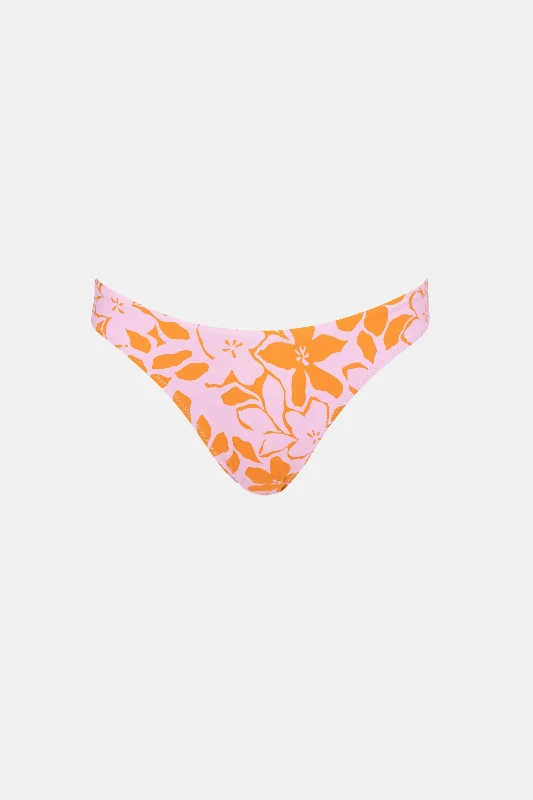 Bora Bora Floral Hi Cut Pant Pink Comfortable Cargo Pants