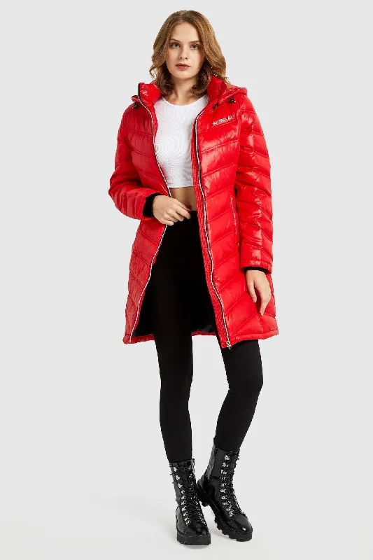 Long Quilted Hooded Puffer Down Jacket Faux Fur Jacket Real Fur Jacket Shearling Jacket