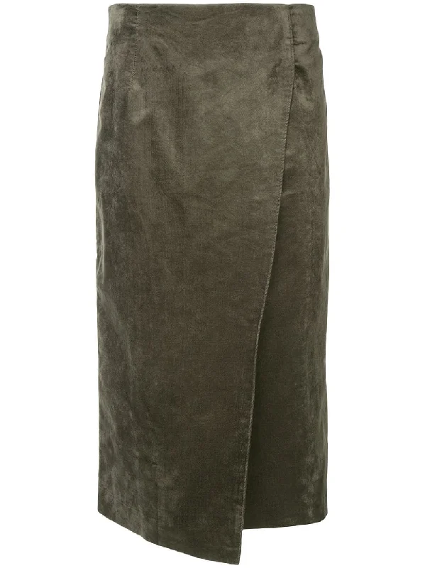 asymmetric midi skirt silk skirt luxurious