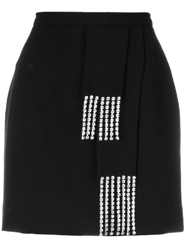 crystal mini skirt silk skirt elegant