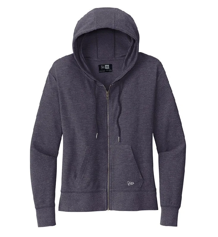 New Era - Women's Thermal Full-Zip Hoodie Hoodie with Cropped Fit Short Trendy