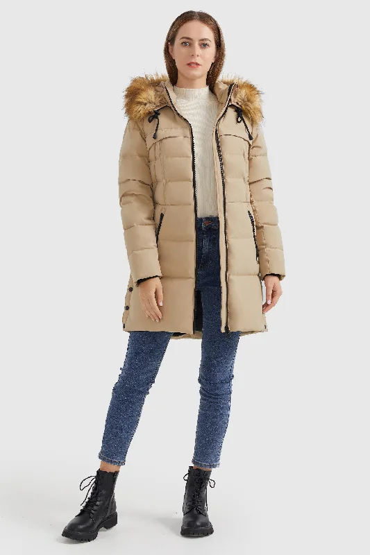 Faux Fur Trim Hood Winter Down Jacket Faux Fur Fabric Real Fur Fabric Shearling Fabric