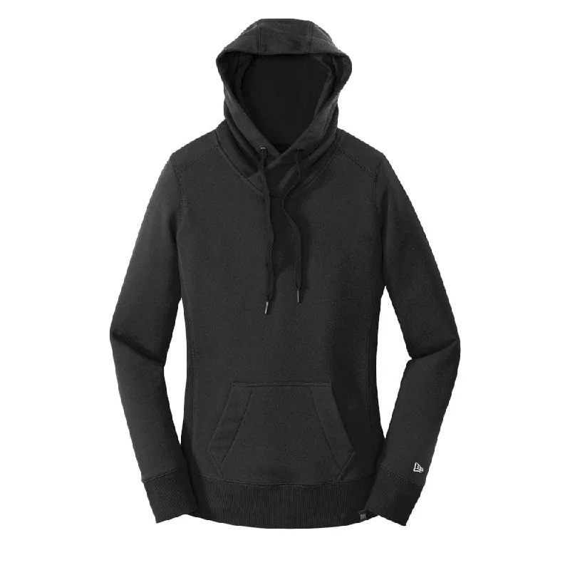 New Era - Women's French Terry Pullover Hoodie Hoodie with Cropped Fit Short Trendy