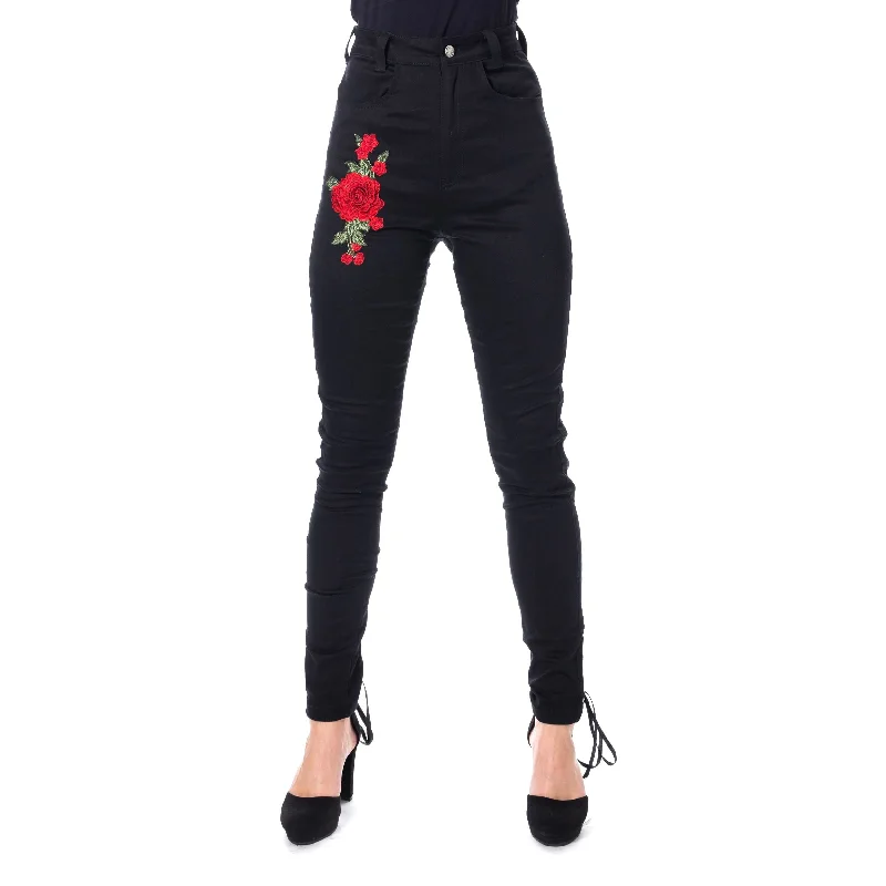RHIANNON PANTS - BLACK Relaxed Lounge Trousers
