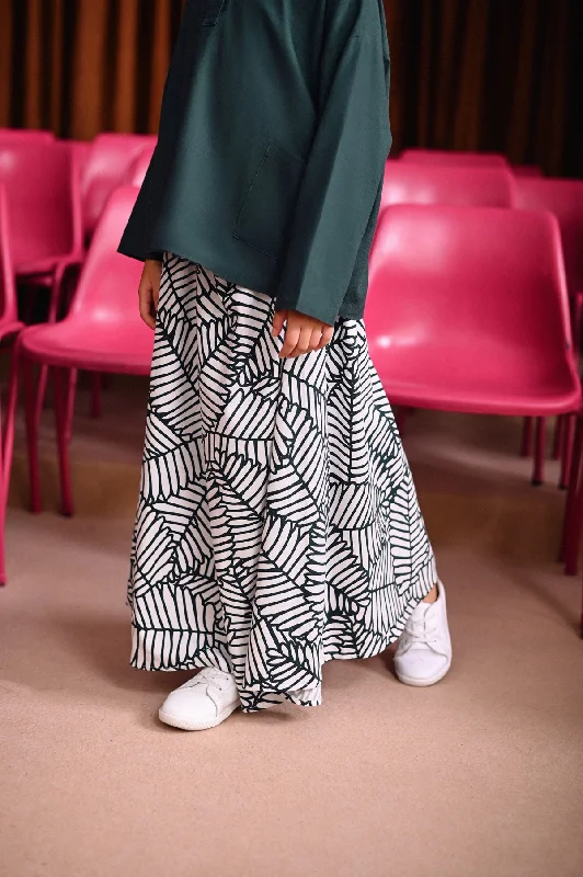The Dulu Kita Flare Skirt - Mimosa belted skirt waist
