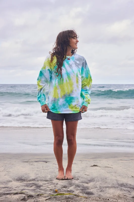 Soft Haus -Dust Dye Sweatshirt Dino Dye Hoodie with Hem Ribbing Snug Secure