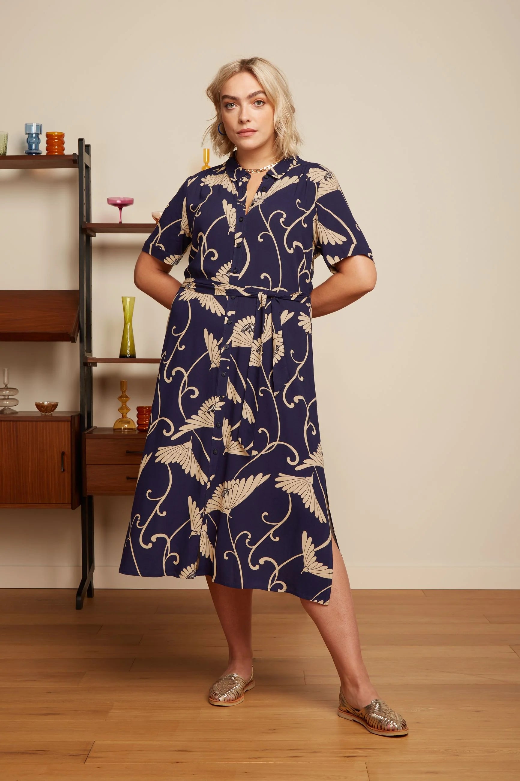 Olive Dress-Navy Tunics Business professional