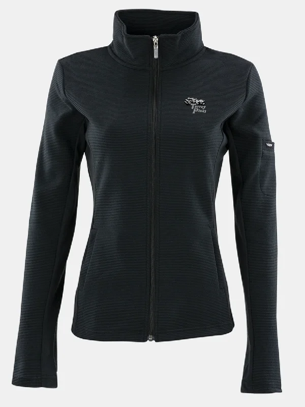 Torrey Pines Women's Full Zip Swing Jacket Denim Fabric Leather Fabric Suede Fabric